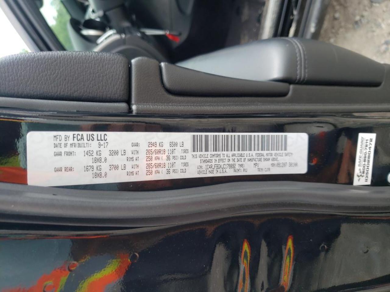 2018 Jeep Grand Cherokee 1C4RJFBGXJC179892