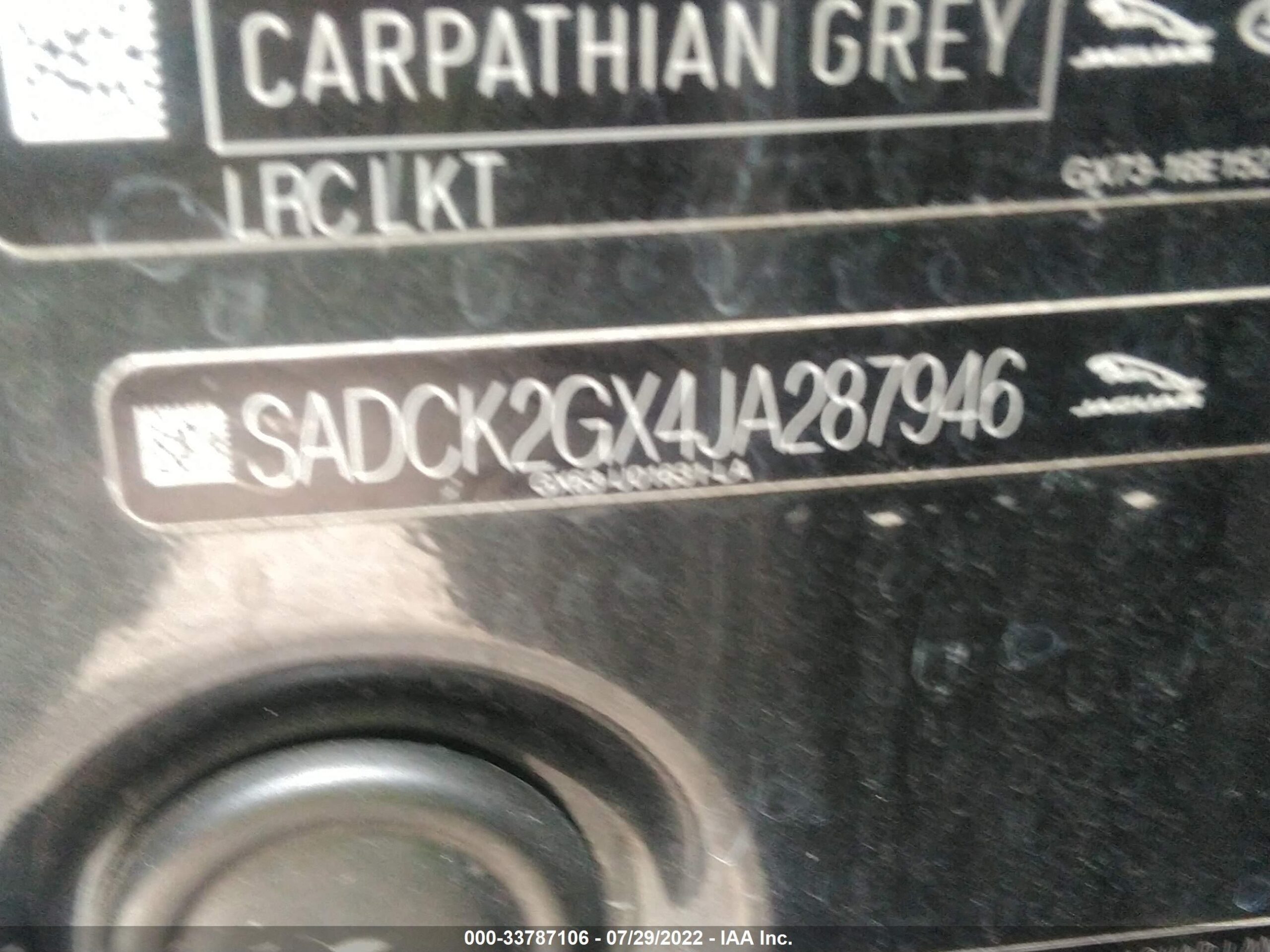 2018 Jaguar F-Pace SADCK2GX4JA287946