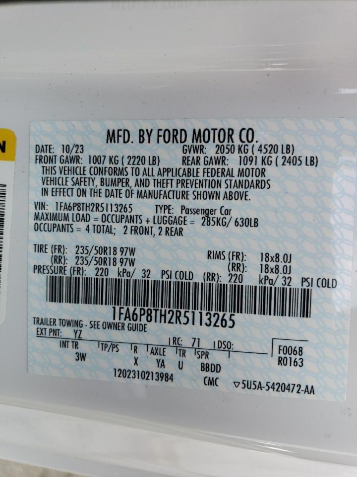 2024 Ford Mustang 1FA6P8TH2R5113265